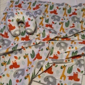 Baby Blanket Lovey Soft White and Pillow Set